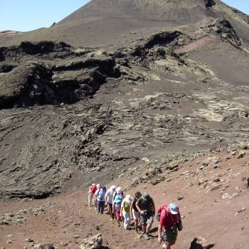 Senderismo route dans Parque Natural de los Volcanes